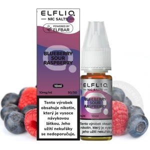 E-LIQUID ELFIQ SALT 10 ml BLUEBERRY SOUR RASPBERRY 20 ml