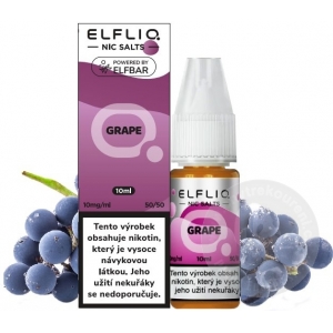 E-LIQUID ELFIQ SALT 10 ml GRAPE 20 mg