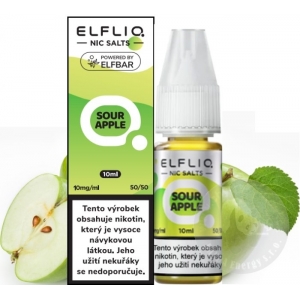 E-LIQUID ELFIQ SALT 10 ml SOUR APPLE 10 mg